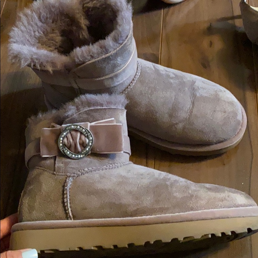 UGG Rhinestone Bow Boots